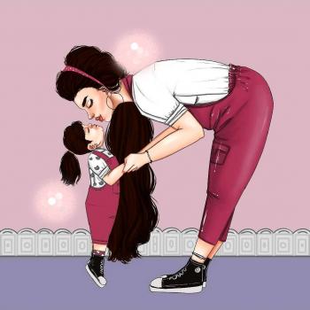 عکس کارتونی بامزه دخترانه