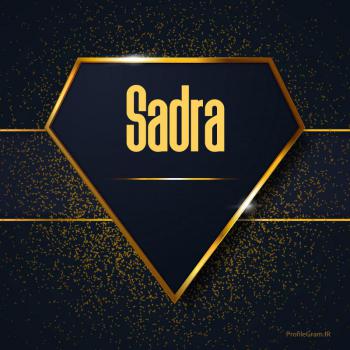 عکس پروفایل اسم انگلیسی صدرا طلایی Sadra
