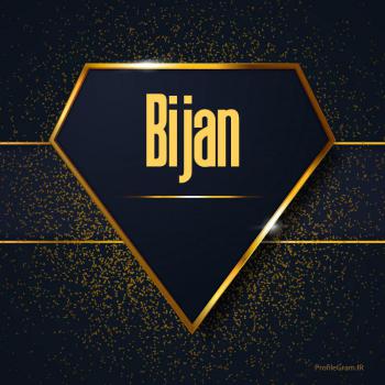 عکس پروفایل اسم انگلیسی بیژن طلایی Bijan