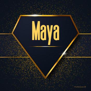 عکس پروفایل اسم انگلیسی مایا طلایی Maya