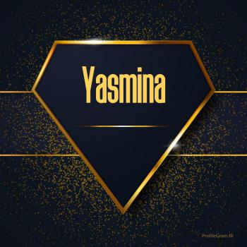 عکس پروفایل اسم انگلیسی یاسمینا طلایی Yasmina و عکس نوشته
