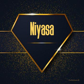 عکس پروفایل اسم انگلیسی نیاسا طلایی Niyasa