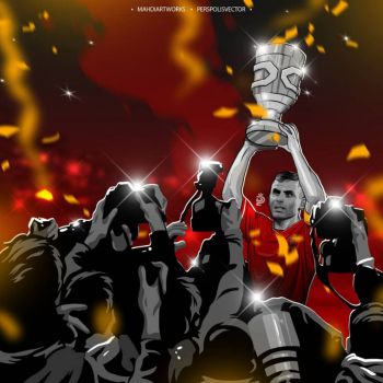 عکس پروفایل پرسپولیس قهرمان و جام در دست سید جلال